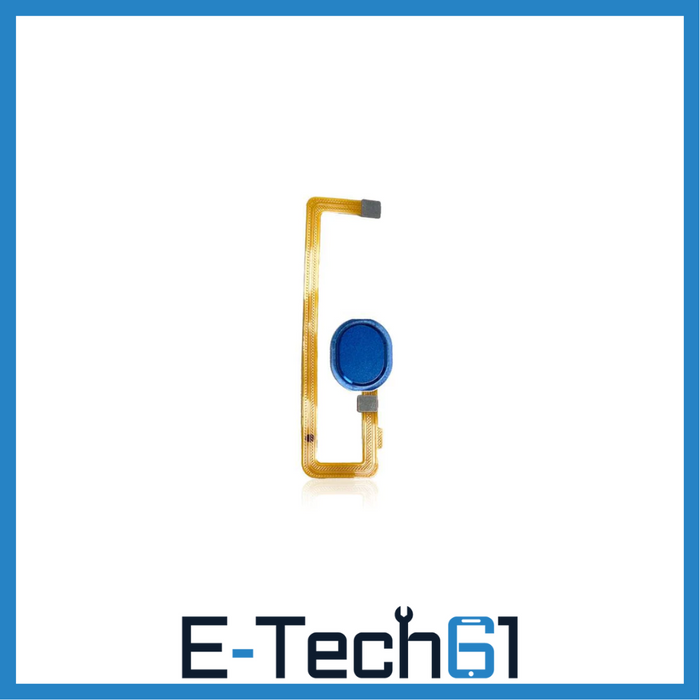 For Samsung Galaxy A10S A107F Replacement Fingerprint Reader With Flex Cable (Blue) E-Tech61