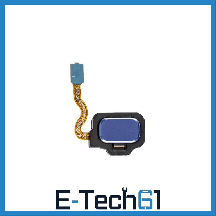 For Samsung Galaxy S8 G950F Replacement Fingerprint Reader With Flex Cable (Blue) E-Tech61