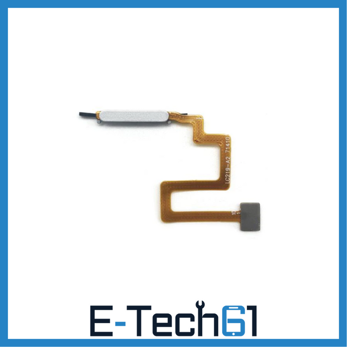 For Samsung Galaxy A22 5G A226F Replacement Fingerprint Reader With Flex Cable (White) E-Tech61