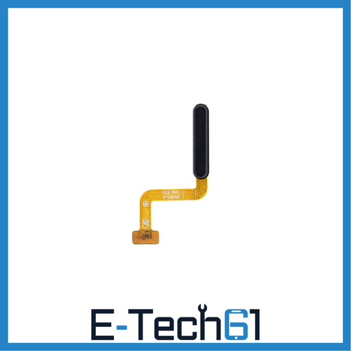 For Samsung Galaxy A22 4G Replacement Fingerprint Sensor Reader With Flex Cable (Black) E-Tech61