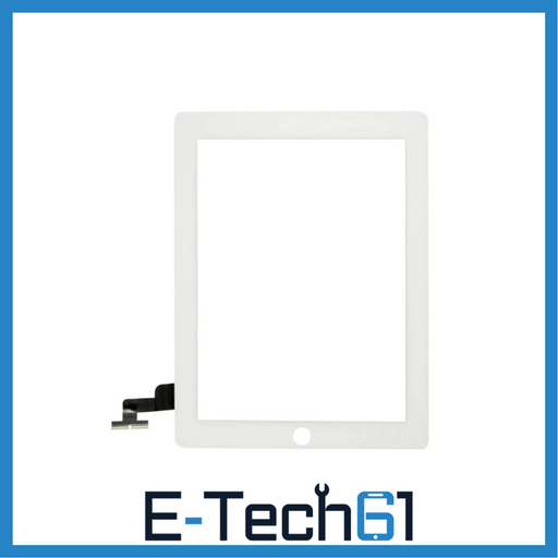 For Apple iPad 1 / iPad 2 Replacement Touch Screen Digitiser Without Home Button (White) E-Tech61