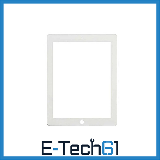 For Apple iPad 4 Replacement Touch Screen Digitizer with Home Button Assembly (White) E-Tech61