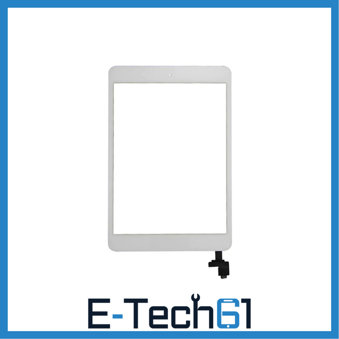 For Apple iPad Mini 1 / Mini 2 Replacement Touch Screen Digitiser with Home Button Assembly (White) E-Tech61