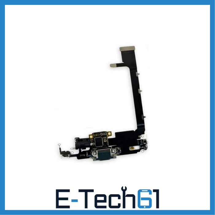 For Apple iPhone 11 Pro Max Replacement Charging Port Flex With Main Microphone and sub board (Black) E-Tech61