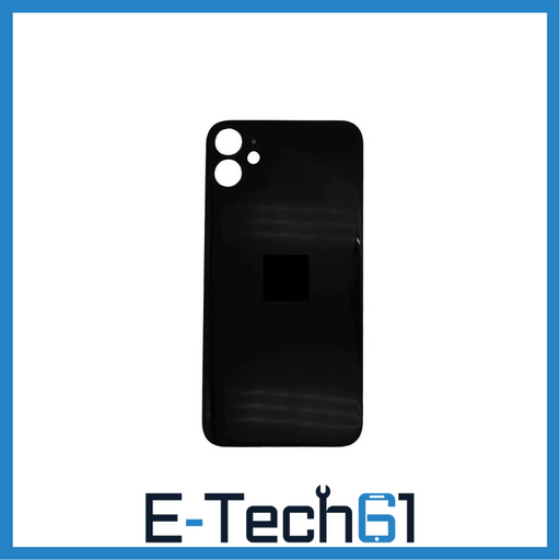 For Apple iPhone 11 Replacement Back Glass (Black) E-Tech61