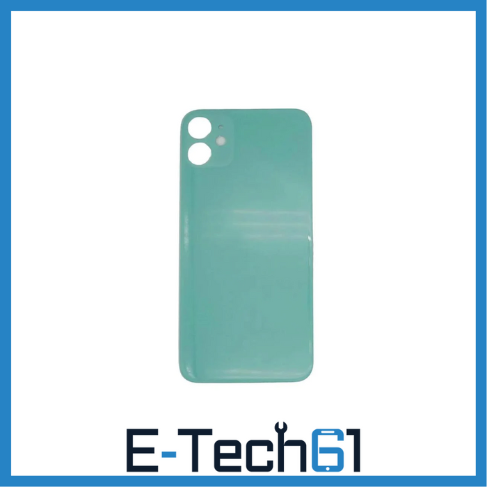For Apple iPhone 11 Replacement Back Glass (Green) E-Tech61