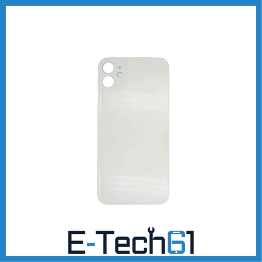 For Apple iPhone 11 Replacement Back Glass (White) E-Tech61
