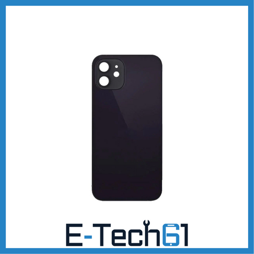 For Apple iPhone 12 Mini Replacement Back Glass (Black) E-Tech61