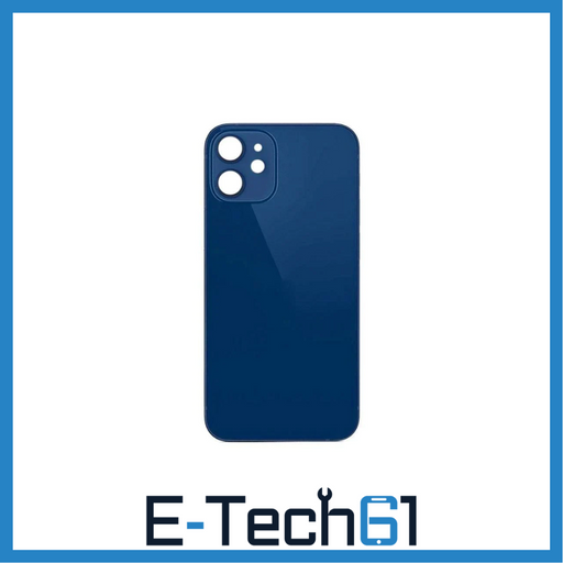 For Apple iPhone 12 Mini Replacement Back Glass (Blue) E-Tech61