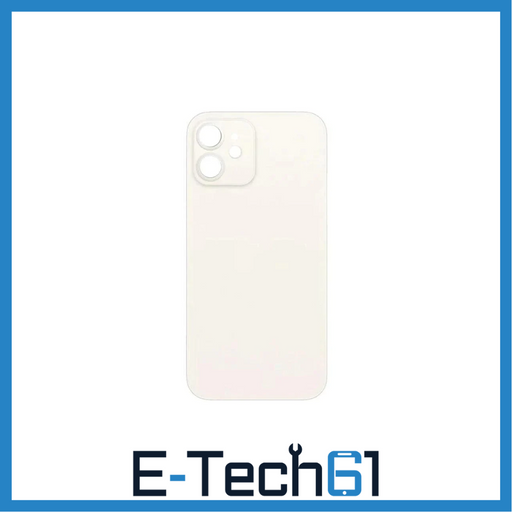 For Apple iPhone 12 Mini Replacement Back Glass (White) E-Tech61