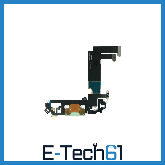 For Apple iPhone 12 Mini Replacement Charging Port Flex (White) E-Tech61