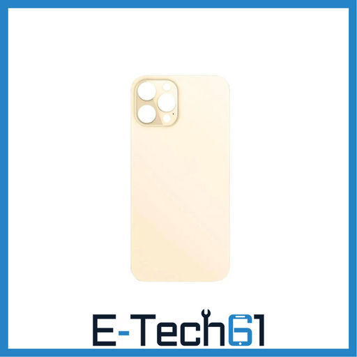 For Apple iPhone 12 Pro Max Replacement Back Glass (Gold) E-Tech61
