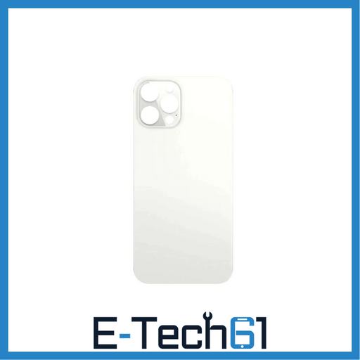 For Apple iPhone 12 Pro Max Replacement Back Glass (White) E-Tech61