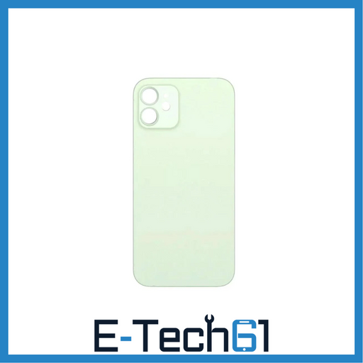 For Apple iPhone 12 Replacement Back Glass (Green) E-Tech61