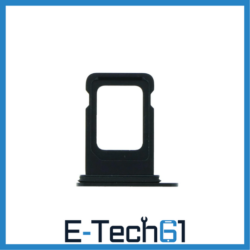 For Apple iPhone 12 Replacement Sim Card Tray (Black) E-Tech61