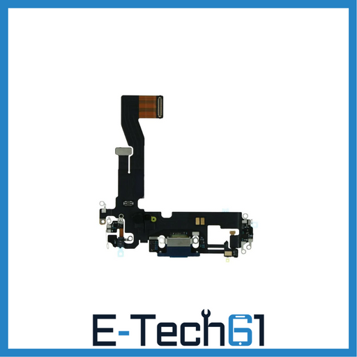 For Apple iPhone 12 / 12 Pro Replacement Charging Port Flex (Blue) E-Tech61