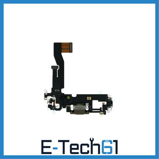 For Apple iPhone 12 / iPhone 12 Pro Replacement Charging Port Flex (Gold) E-Tech61.