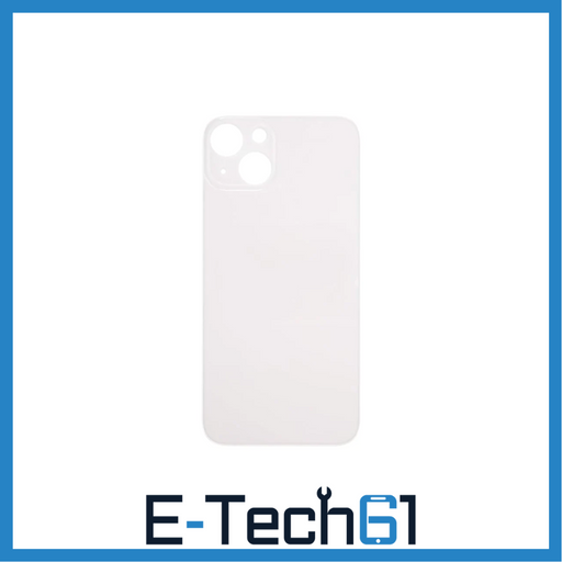 For Apple iPhone 13 Mini Replacement Back Glass (Starlight) E-Tech61