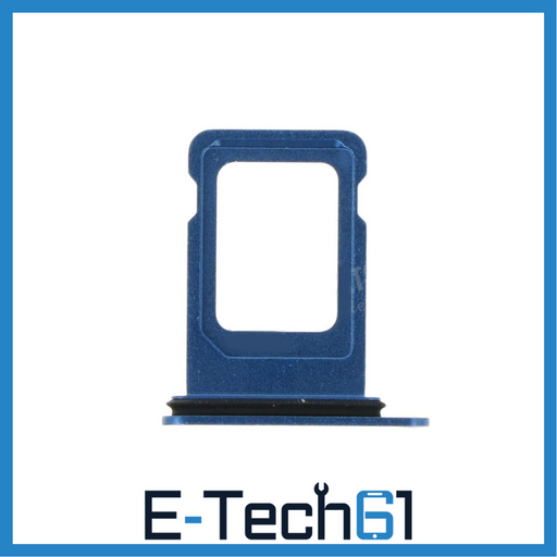 For Apple iPhone 13 Mini Replacement Sim Card Tray (Blue) E-Tech61