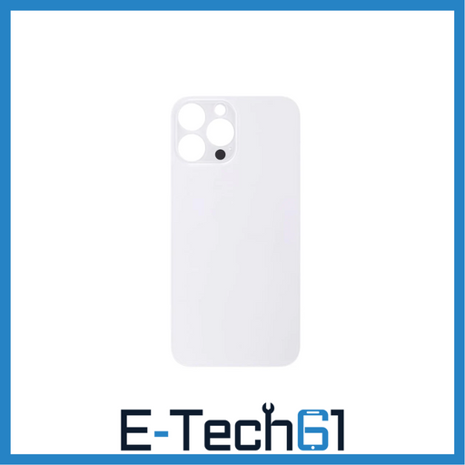 For Apple iPhone 13 Pro Replacement Back Glass (Silver) E-Tech61
