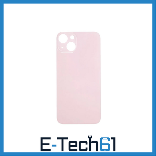 For Apple iPhone 13 Replacement Back Glass (Pink) E-Tech61