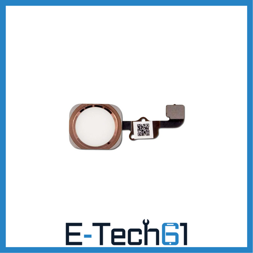 For Apple iPhone 6S / 6S Plus Replacement Home Button Flex - Rose Gold E-Tech61
