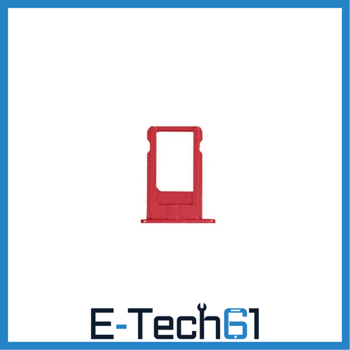 For Apple iPhone 7 Plus Replacement Sim Card Tray - Red E-Tech61