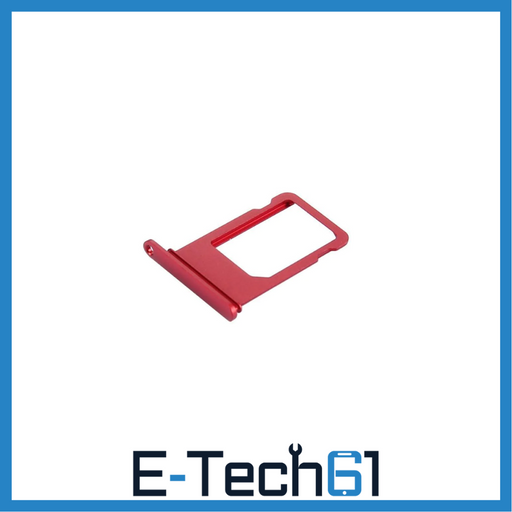 For Apple iPhone 7 Replacement Sim Card Tray - Red E-Tech61
