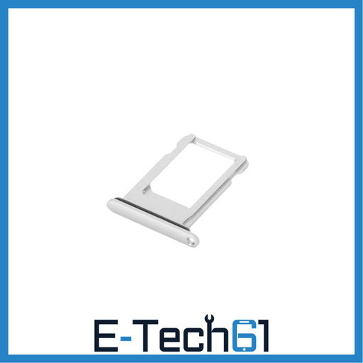 For Apple iPhone 8 Plus Replacement Sim Card Tray - Silver E-Tech61