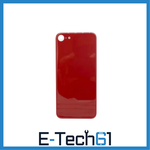 For Apple iPhone 8 Replacement Back Glass (Red) E-Tech61