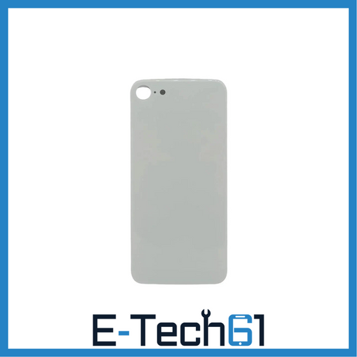 For Apple iPhone 8 Replacement Back Glass (White) E-Tech61