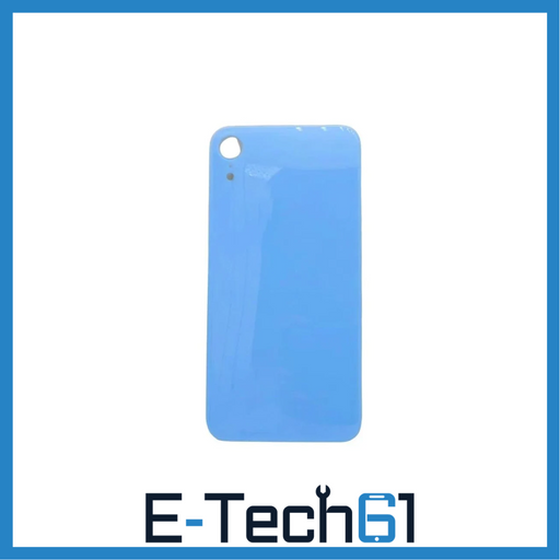 For Apple iPhone XR Replacement Back Glass (Blue) E-Tech61
