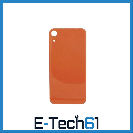 For Apple iPhone XR Replacement Back Glass (Coral) E-Tech61