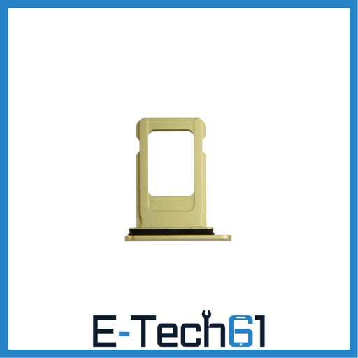 For Apple iPhone XR Replacement Sim Card Tray - Gold E-Tech61