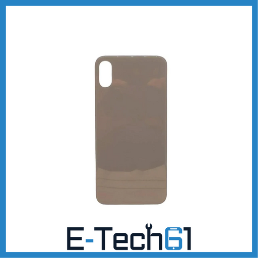 For Apple iPhone XS Replacement Back Glass (Rose Gold) E-Tech61