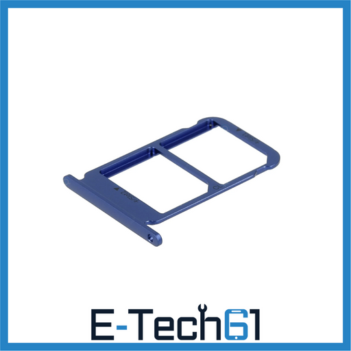 For Honor 10 Replacement SIM Card Tray Holder (Blue) E-Tech61