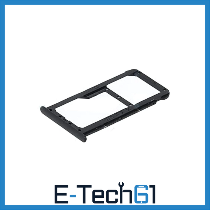 For Honor 7X Replacement SIM & SD Card Tray (Black) E-Tech61