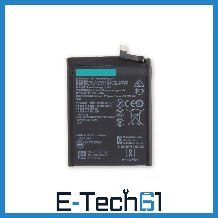 For Honor 9 / P10 Replacement Battery 3200mAh - HB386280ECW E-Tech61