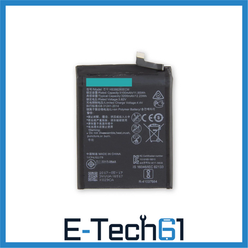 For Honor 9 / P10 Replacement Battery 3200mAh - HB386280ECW E-Tech61