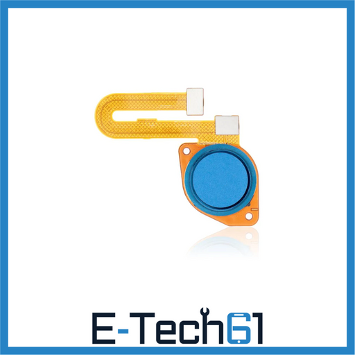 For Motorola Moto G10 Replacement Fingerprint Reader With Flex Cable (Pastel Sky) E-Tech61