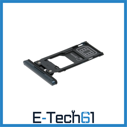 For Sony Xperia XZ2 Replacement Sim And Memory Card Tray (Black) E-Tech61