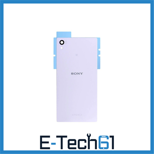 For Sony Xperia Z5 Battery Cover Rear Glass Panel Back Replacement (Silver) E-Tech61