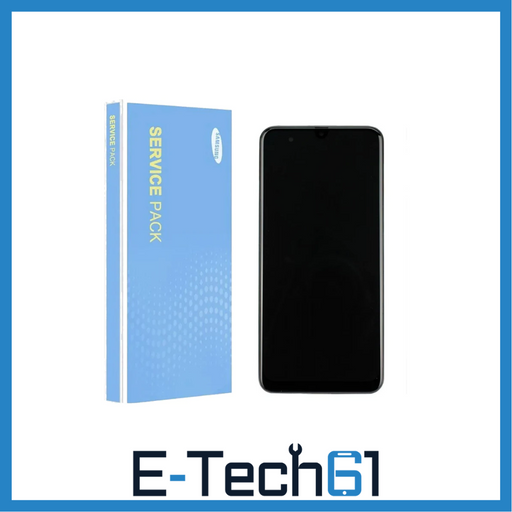 Samsung Galaxy M31 M315 Service Pack Black Full Frame Touch Screen Display GH82-22405A E-Tech61