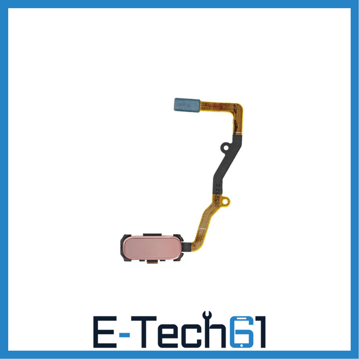 For Samsung Galaxy S7 Edge G935F Replacement Home Button Flex Cable (Rose Gold) E-Tech61