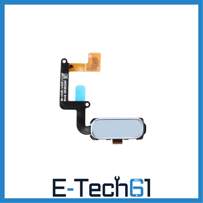 For Samsung A320 / A520 / A720 A3 A5 A7 2017 Replacement Home Button Flex (Blue) E-Tech61