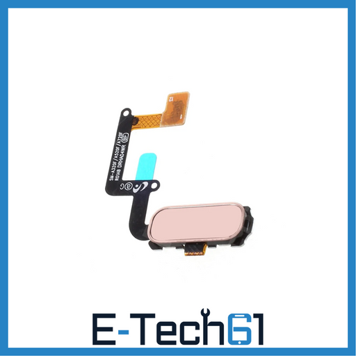 For Samsung A320 / A520 / A720 A3 A5 A7 2017 Replacement Home Button Flex (Pink) E-Tech61
