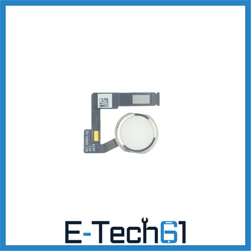 For Apple iPad Pro 10.5" Replacement Home Button Flex (White/Silver) E-Tech61