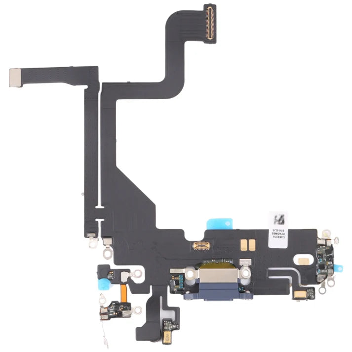 IPHONE 13 PRO BLUE POWER CHARGING PORT FLEX CABLE CONNECTOR ORIGINAL WITH IC
