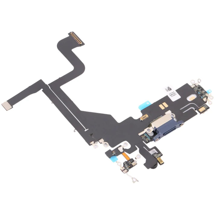 IPHONE 13 PRO BLUE POWER CHARGING PORT FLEX CABLE CONNECTOR ORIGINAL WITH IC