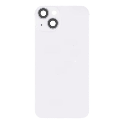 For iPhone 14 Glass Battery Back Cover with Flash Bracket + Wireless Charging Module(White)